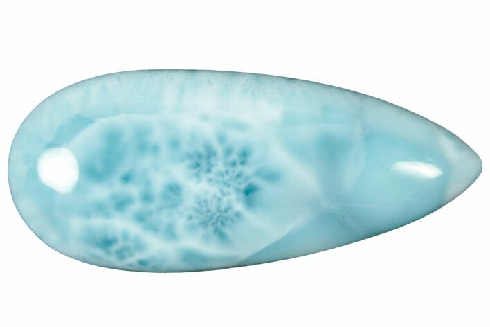 Polished Larimar Cabochon - Dominican Republic #315236
